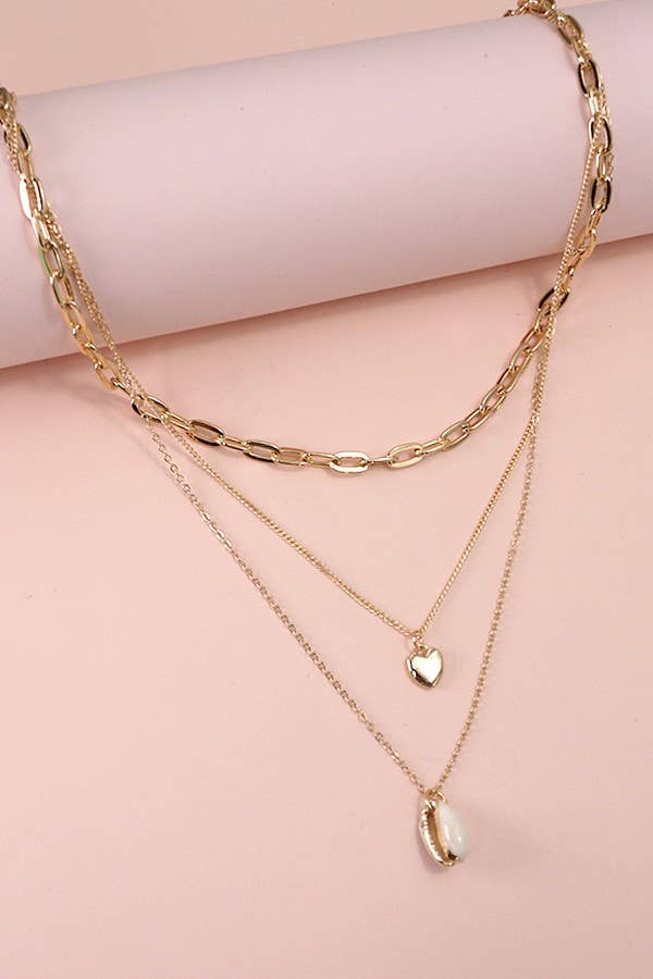 Jade Layer Heart Necklace