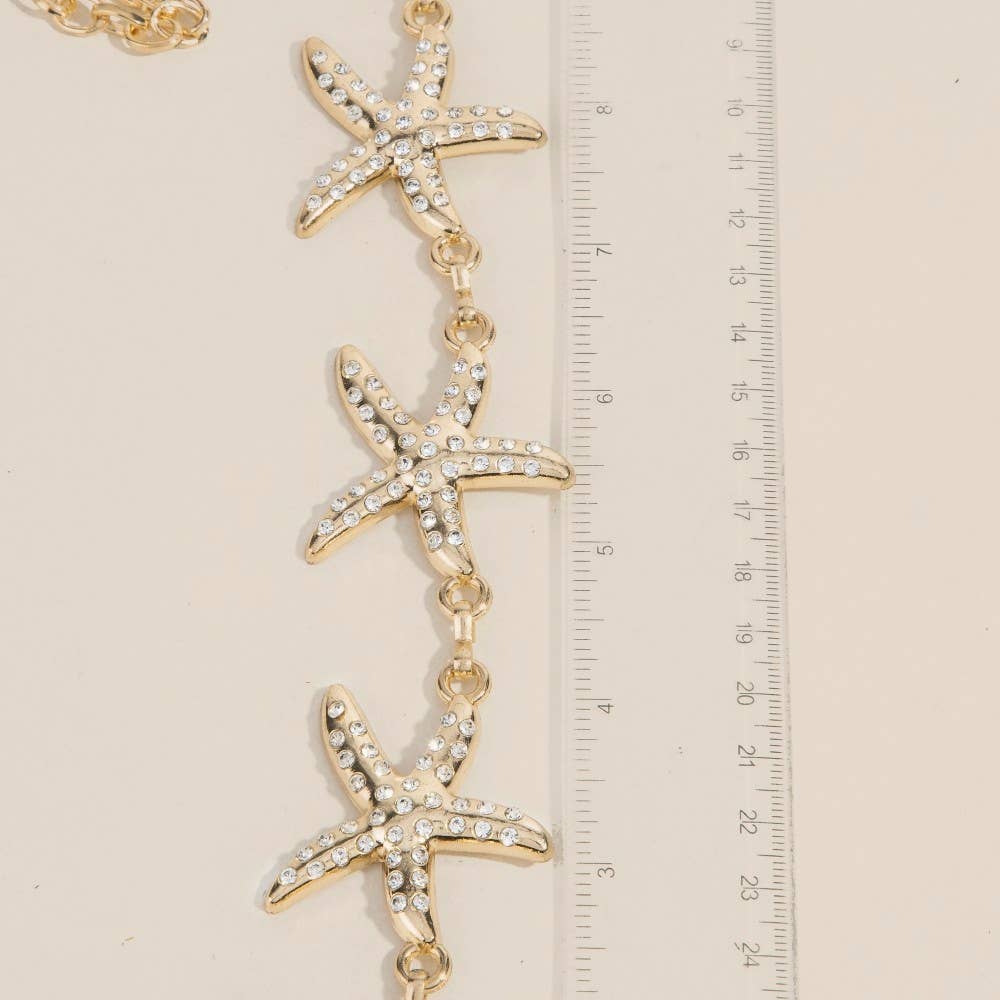 Andrew Multi Starfish Link Chain Belt