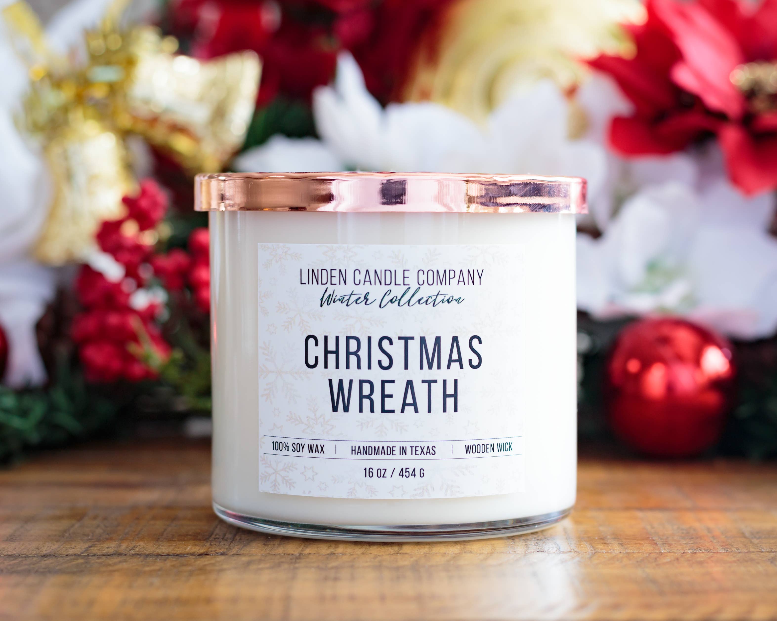 Christmas Wreath 16oz Soy Candle