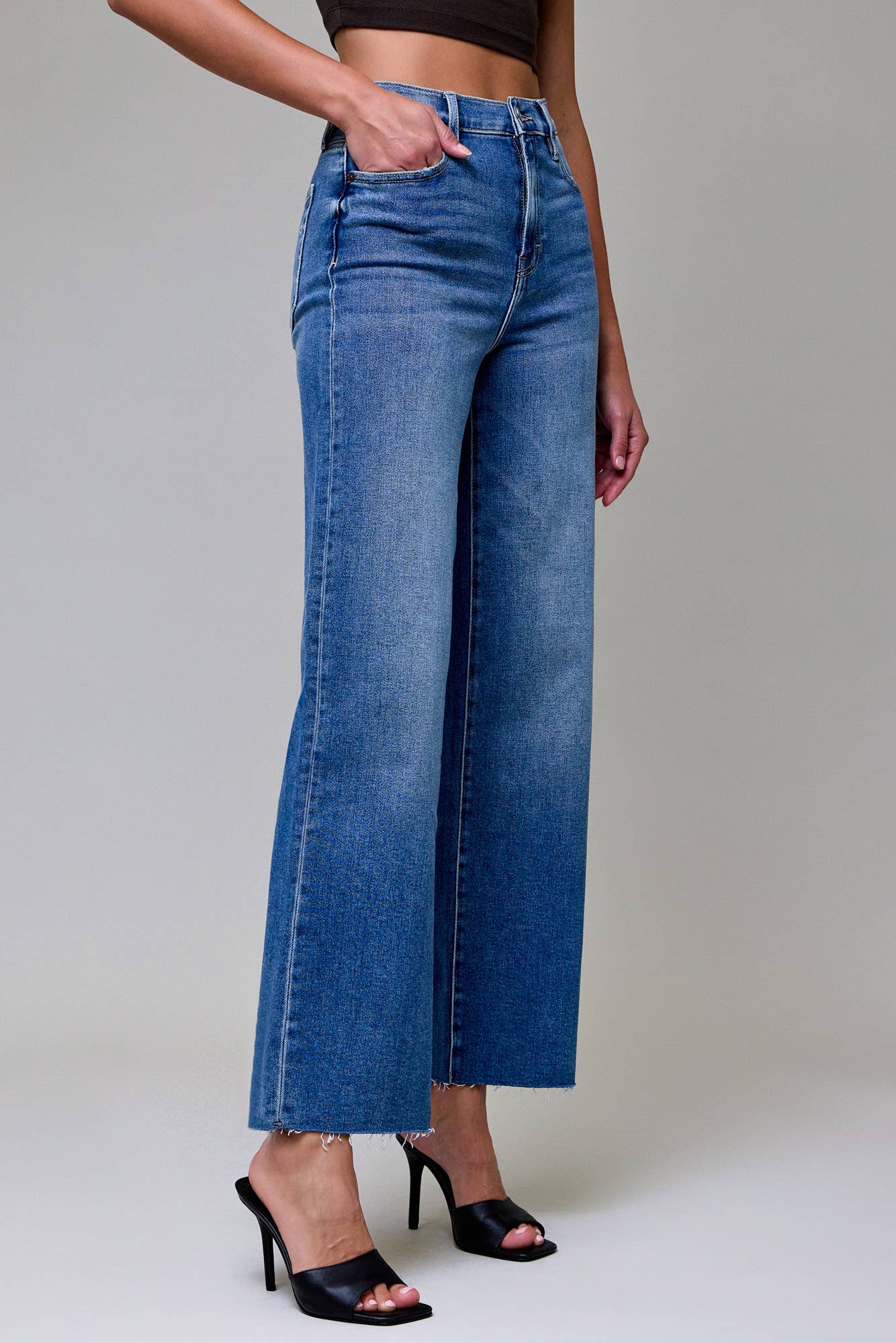 Hidden Jeans- Mae Medium Dark Clean Stretch Dad Jeans