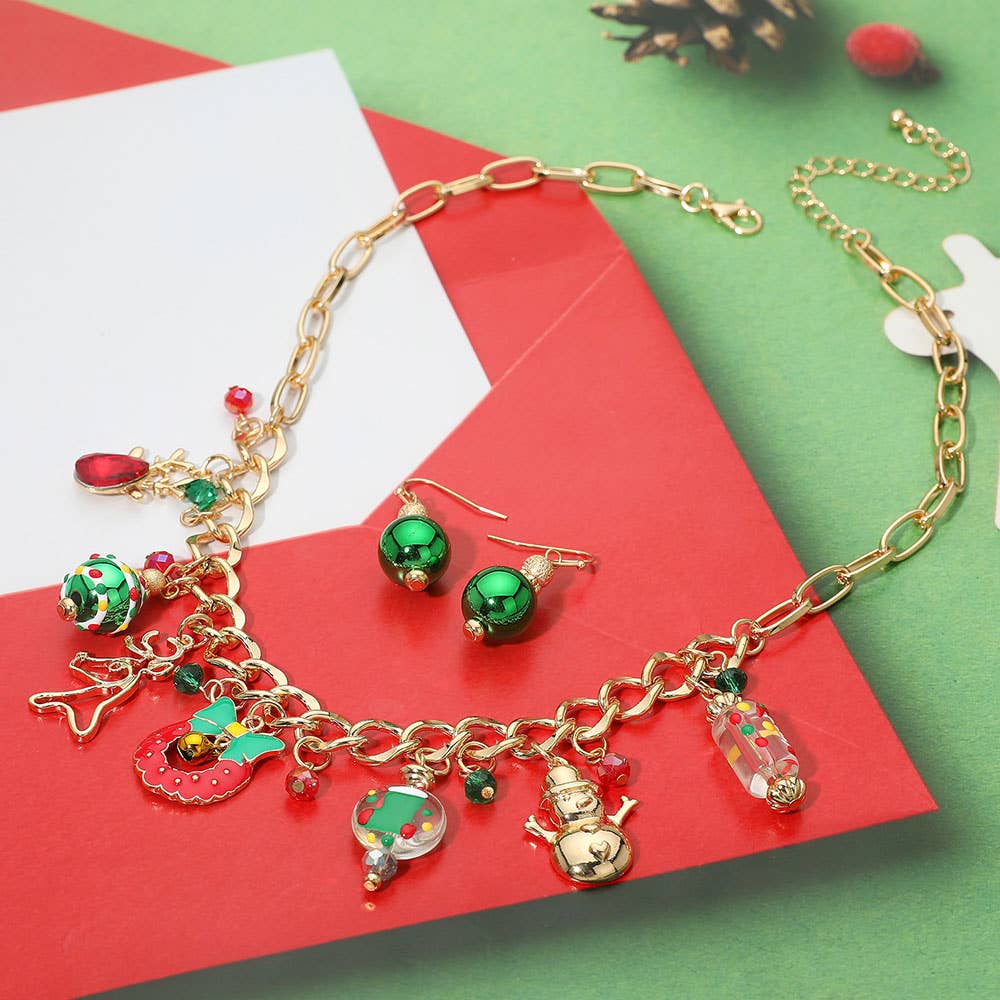 Christmas Charm Station Necklace