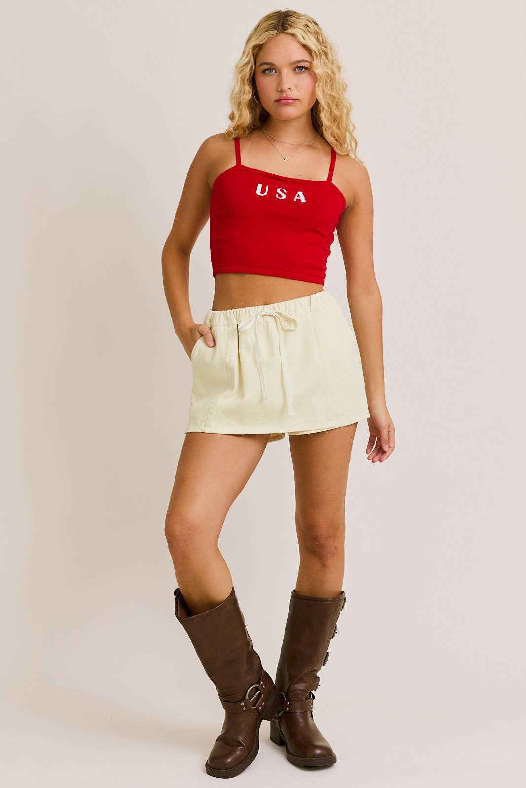 Elijah Drawstring Skort Shorts Large Only! FINAL SALE