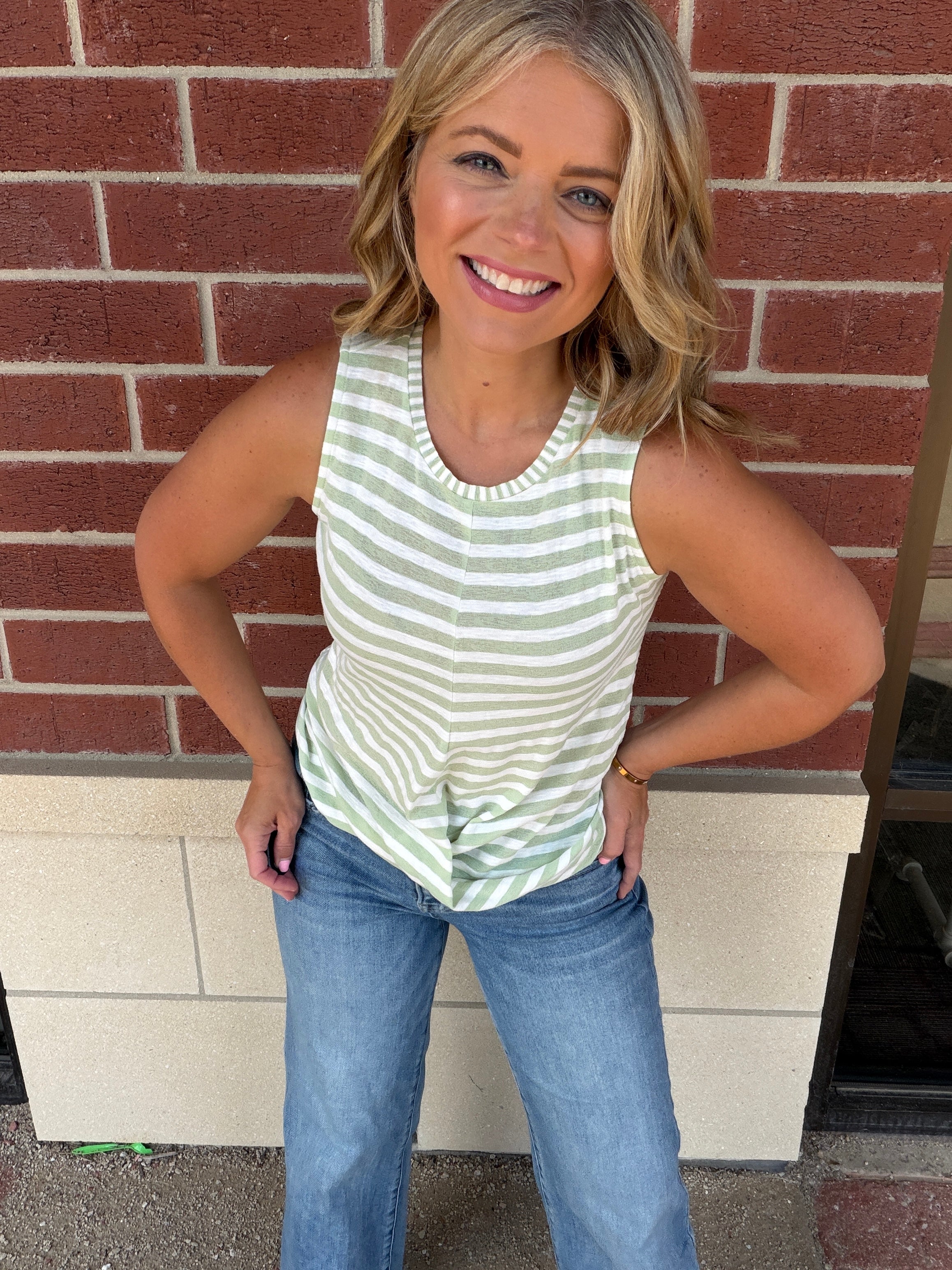 Hiller Stripe Tank Top -Small Only!