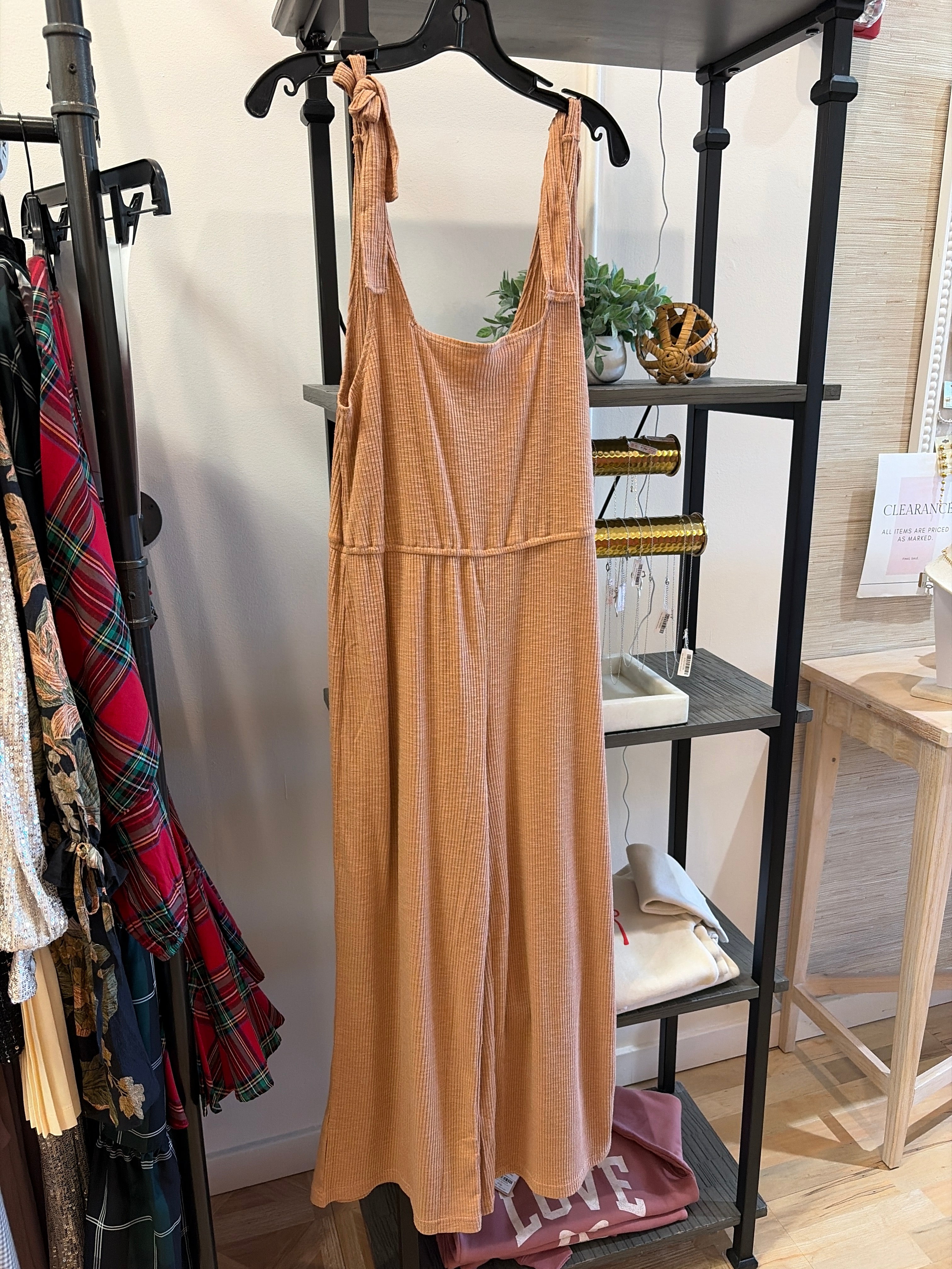Avey Tie Strap Jumpsuit (2 Colors!) FINAL SALE