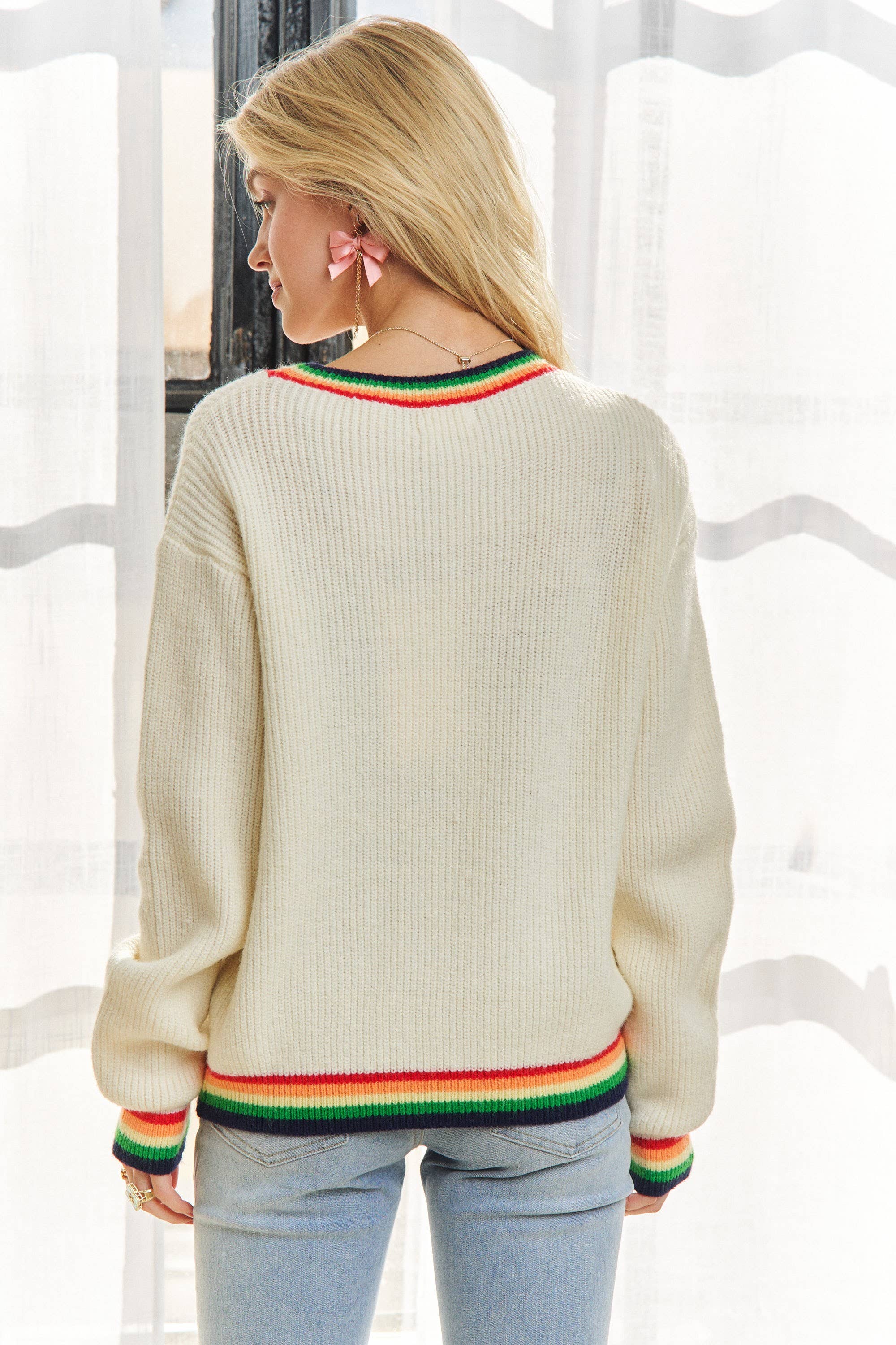 Merry & Bright Rainbow Sweater