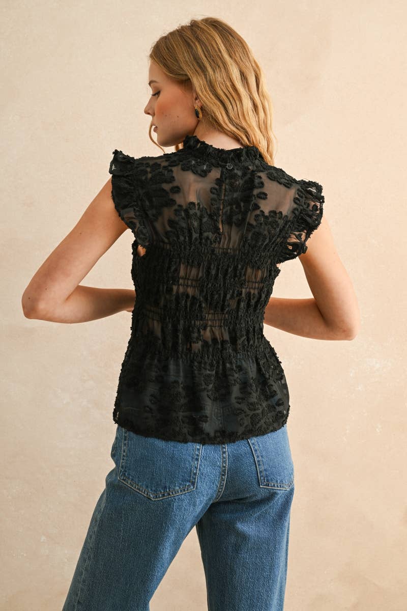 Ester Velvet Lace Top -In stores 10/10!