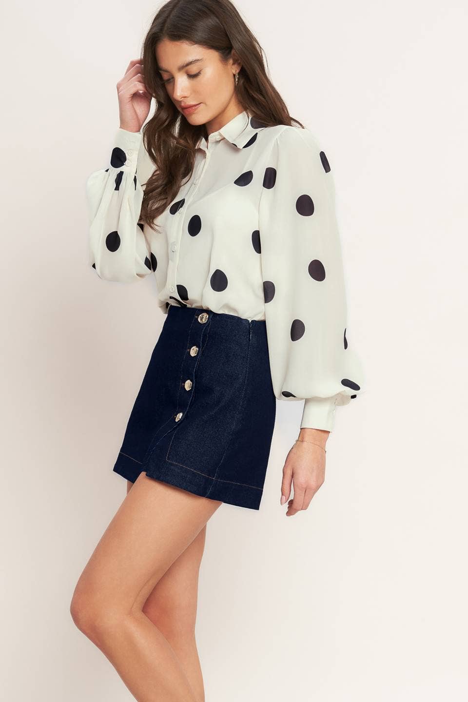 Vance Denim Skort Skirt