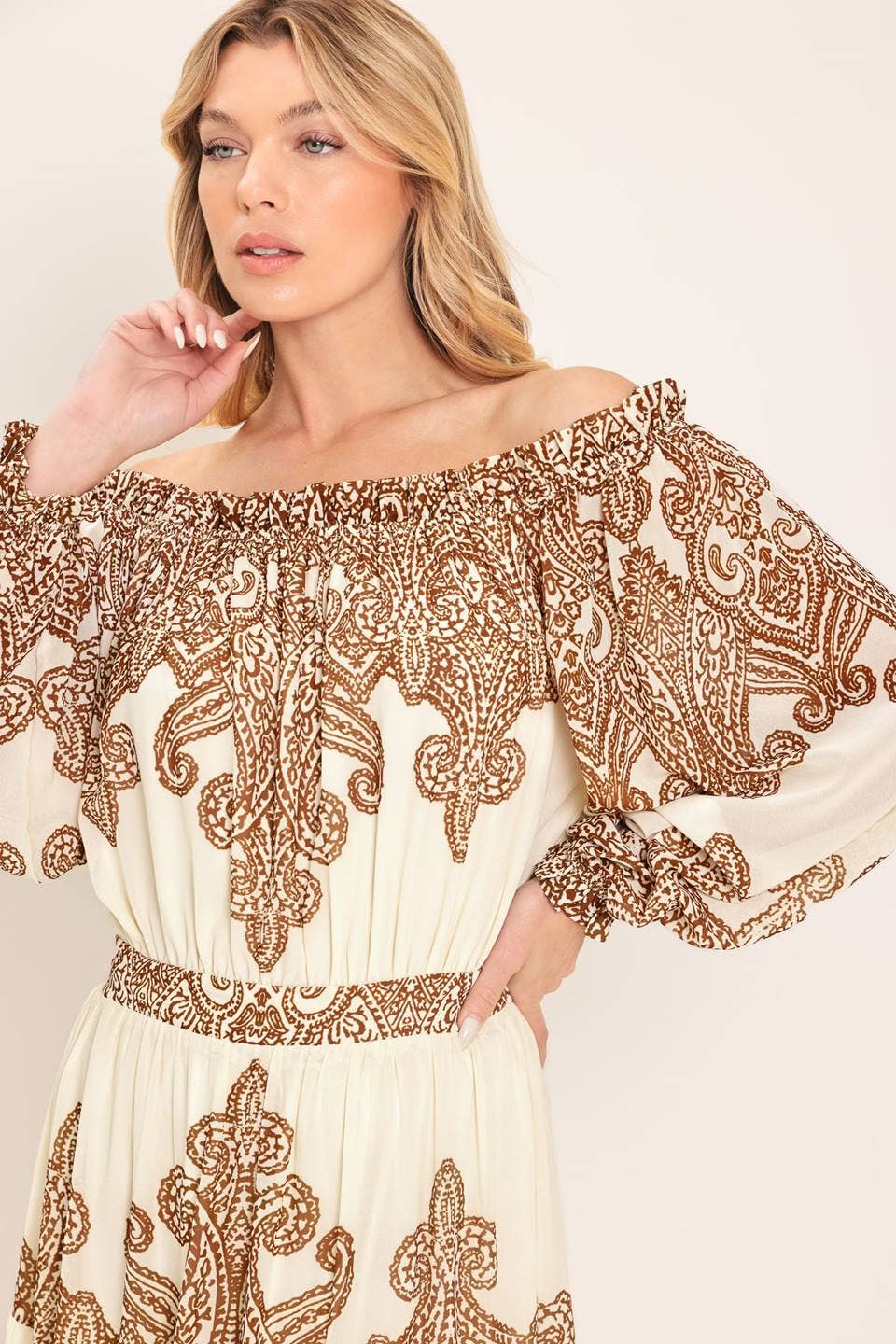 Yasmin Print Maxi Dress