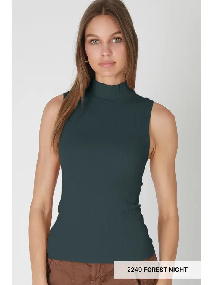 NIKIBIKI Fait Mock Sleeveless Top