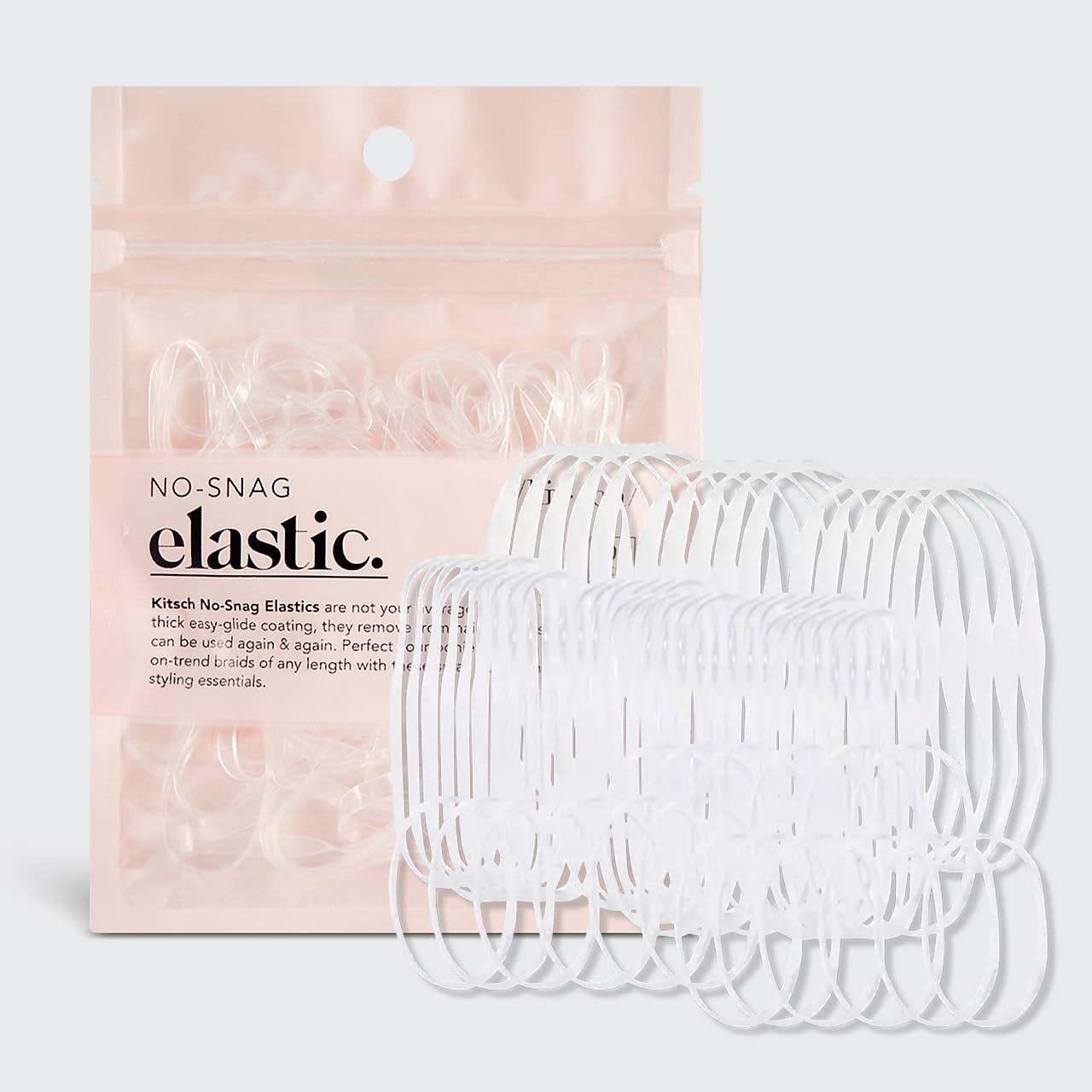 KITSCH No-Snag Elastic 100 pc - Clear