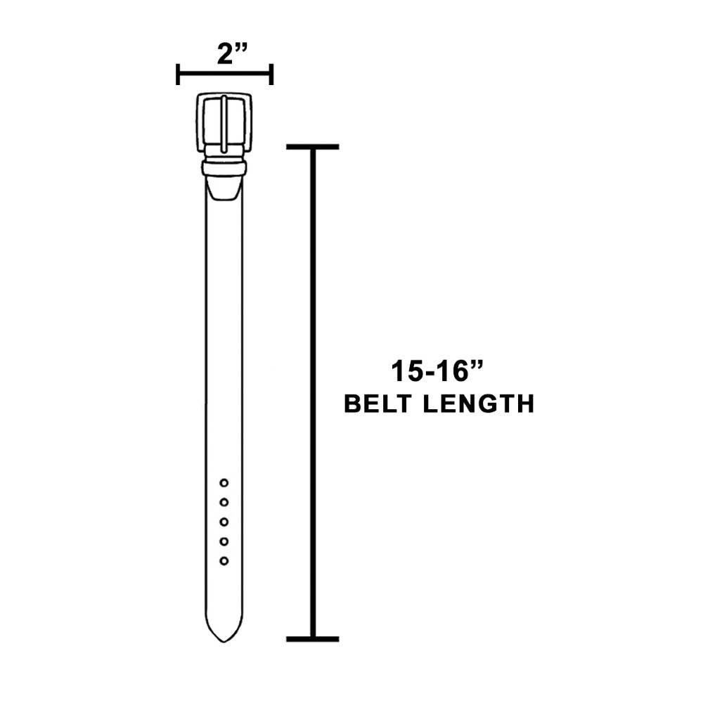 Avis Double Buckle Chain Detail Vegan Leather Belt