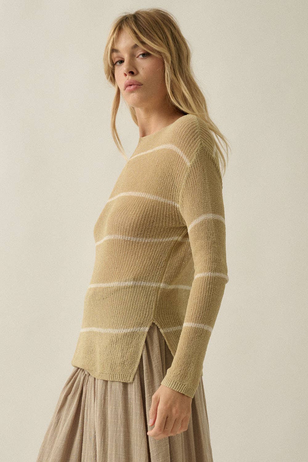 Stila Striped Lightweight Sweater FINAL SALE