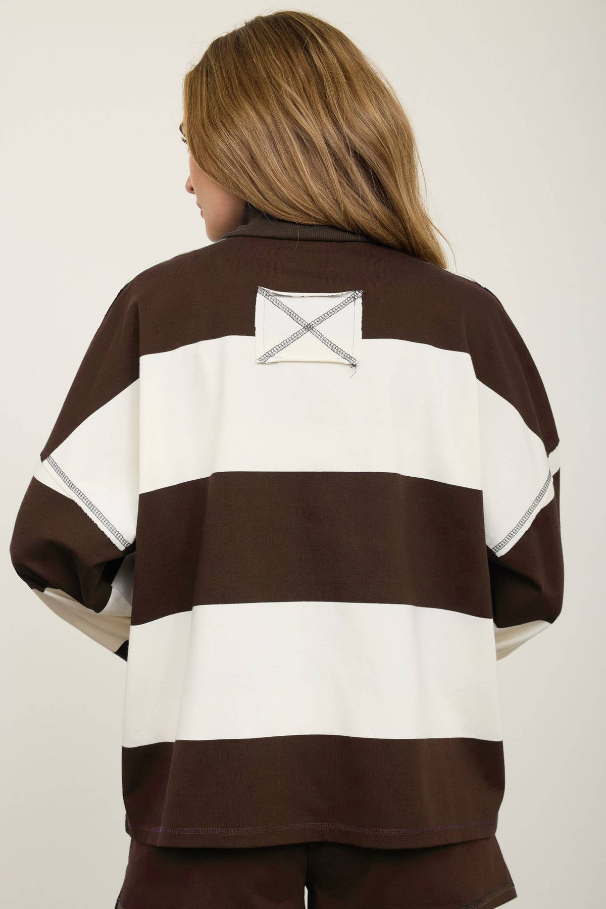 Reem Stripe Half Zip Top PREORDER