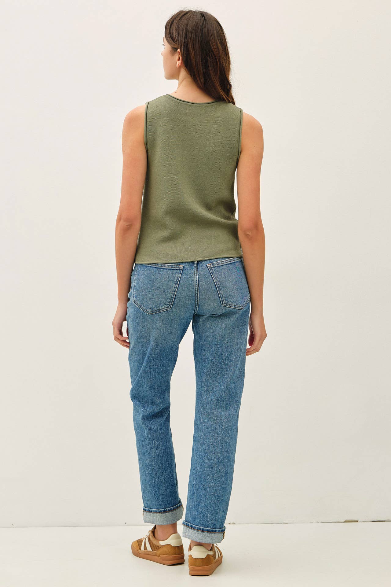 Biah Button Knit Tank FINAL SALE