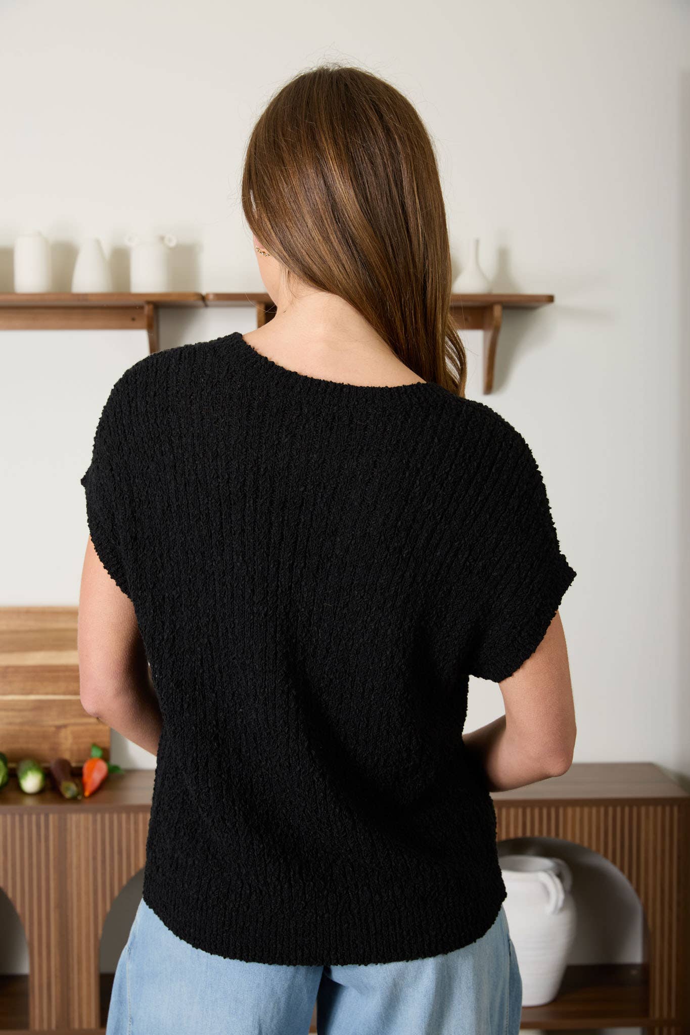 Carmine Button Knit Top (2 Colors!)