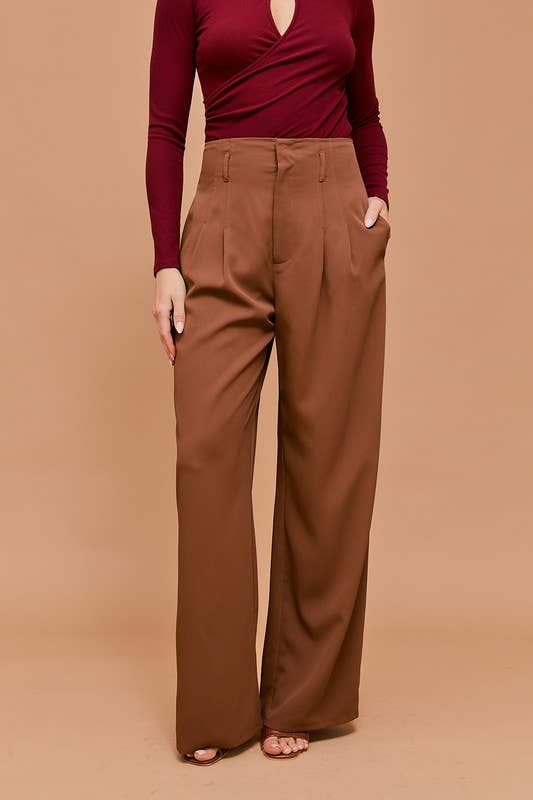 Beau High Waist Wide Leg Pants (2 Colors!) FINAL SALE