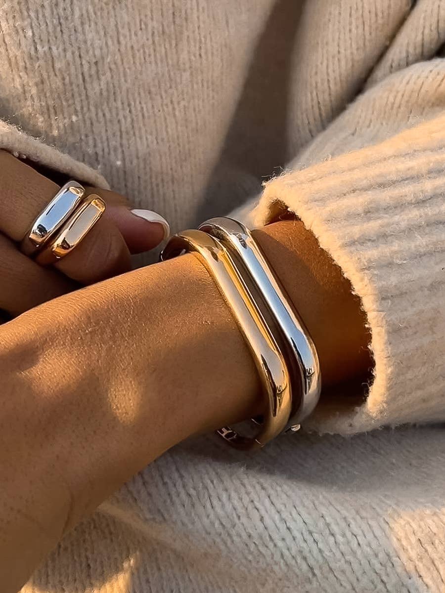 Flânerie by MAIQ Renzi 18K Gold Non-Tarnish Classic Bangle