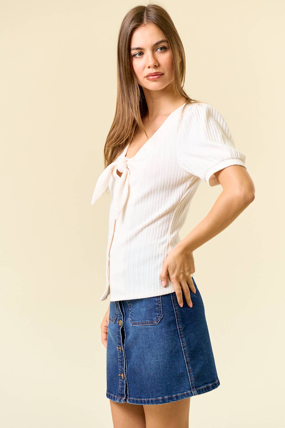 Brenda Tie Knit Top
