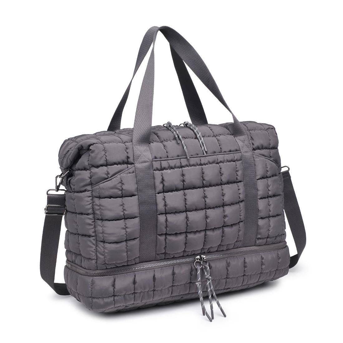 Globetrotter Quilted Nylon Puffer Travel Weekender (2 Colors!)