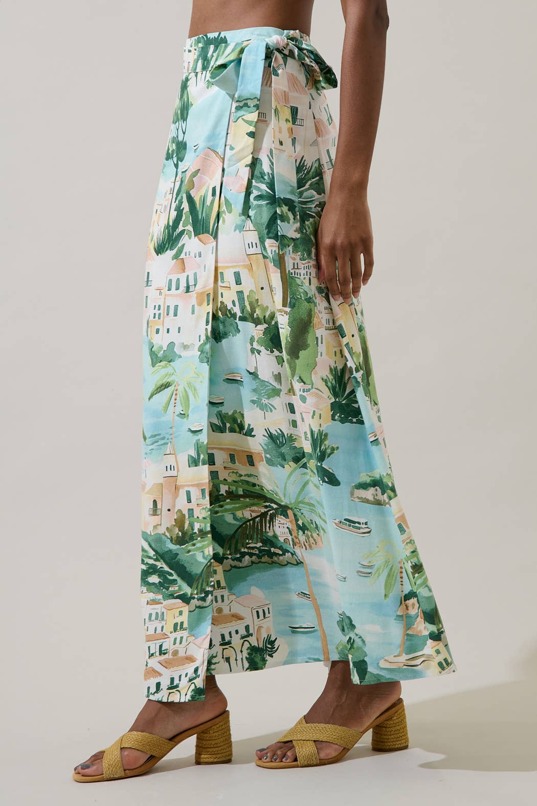 Piti Town Maxi Wrap Skirt