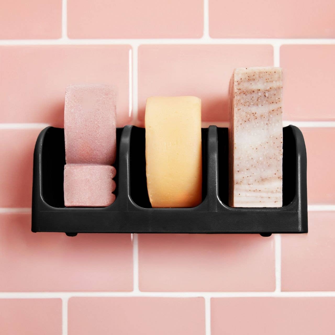 KITSCH Self-Draining Soap Dish - Black