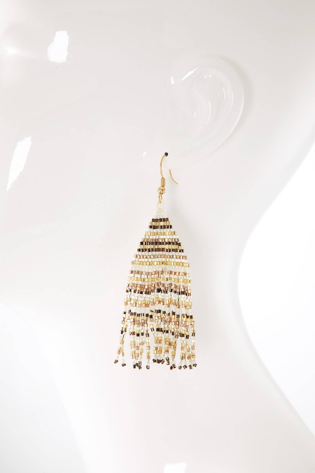 Sya Triangle Stripe Pattern Earring (2 Colors!)