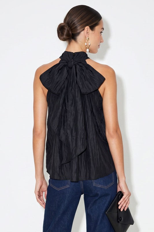 Emelie Halter Neck Tie Tank Top