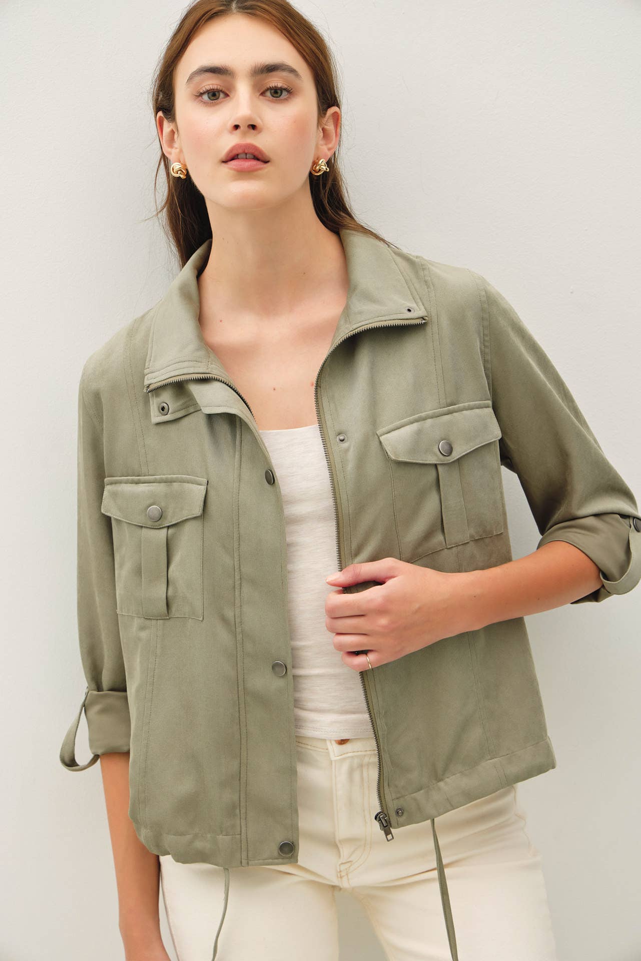 Banta Cropped Zip Jacket
