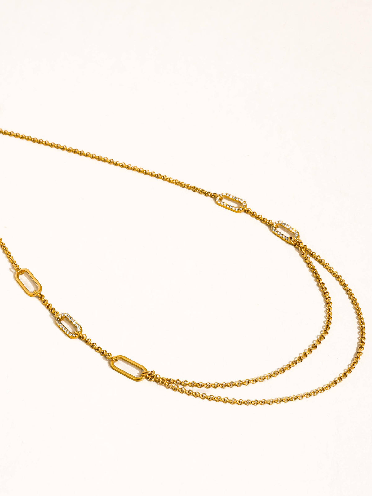 Flânerie by MAIQ Vion 18K Gold Non-Tarnish Layered Chain Necklace