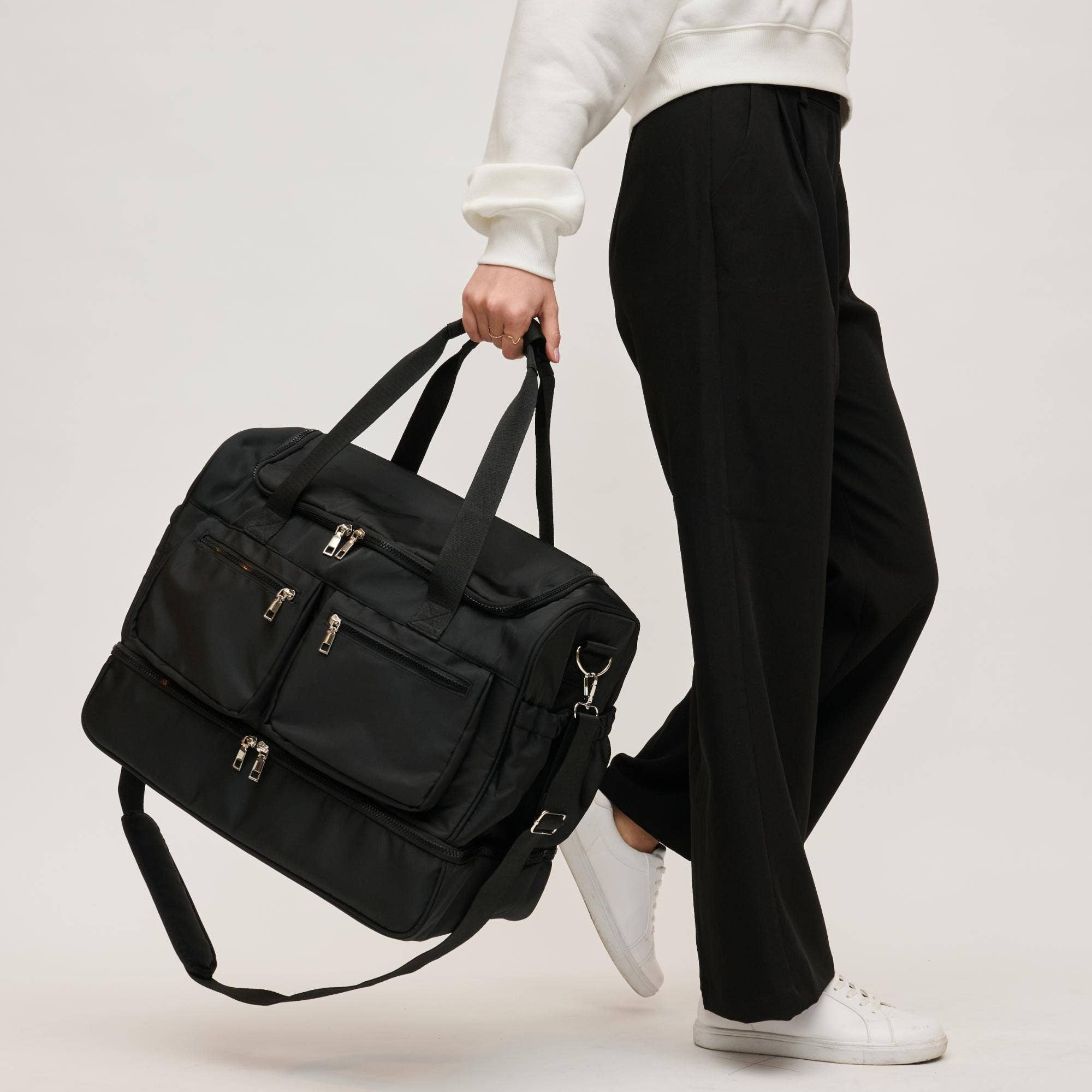 Expedition Plus Multi Compartment Travel Weekender Black