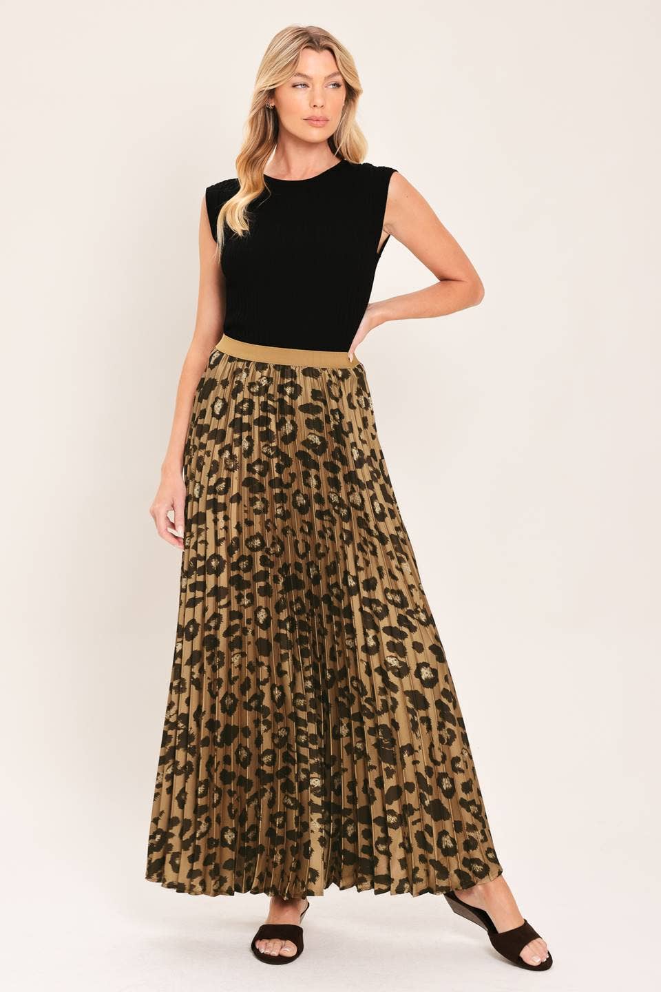 Scooter Pleated Midi Skirt PREORDER