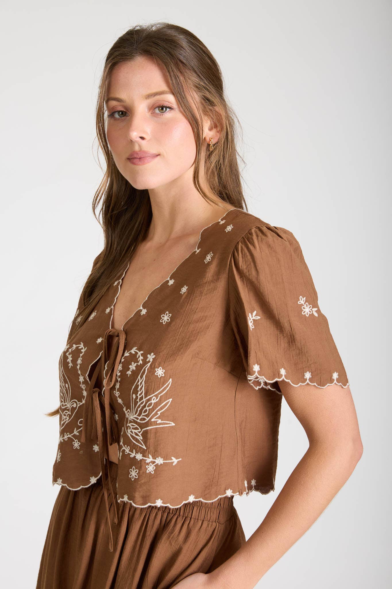 Gary Embroidered Top