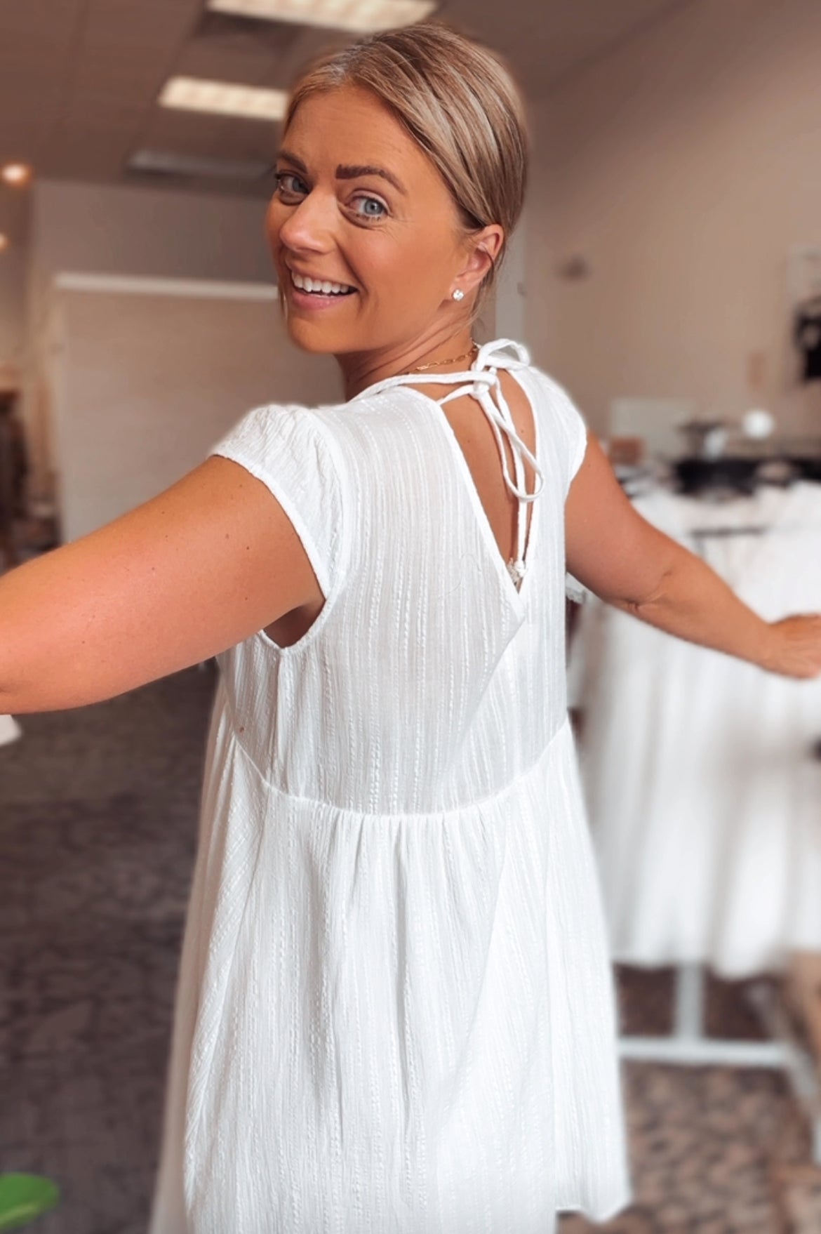 Abe Lace V Mini Dress