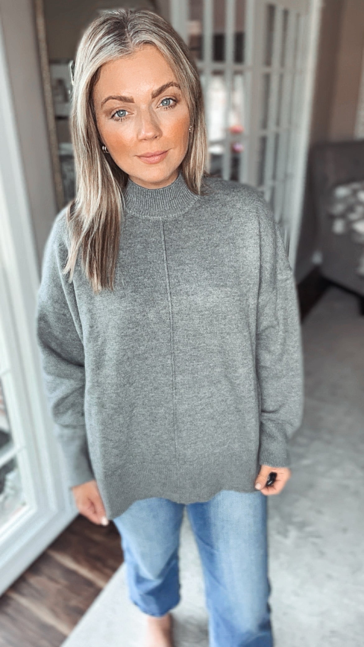 Stevens Mock Neck Sweater