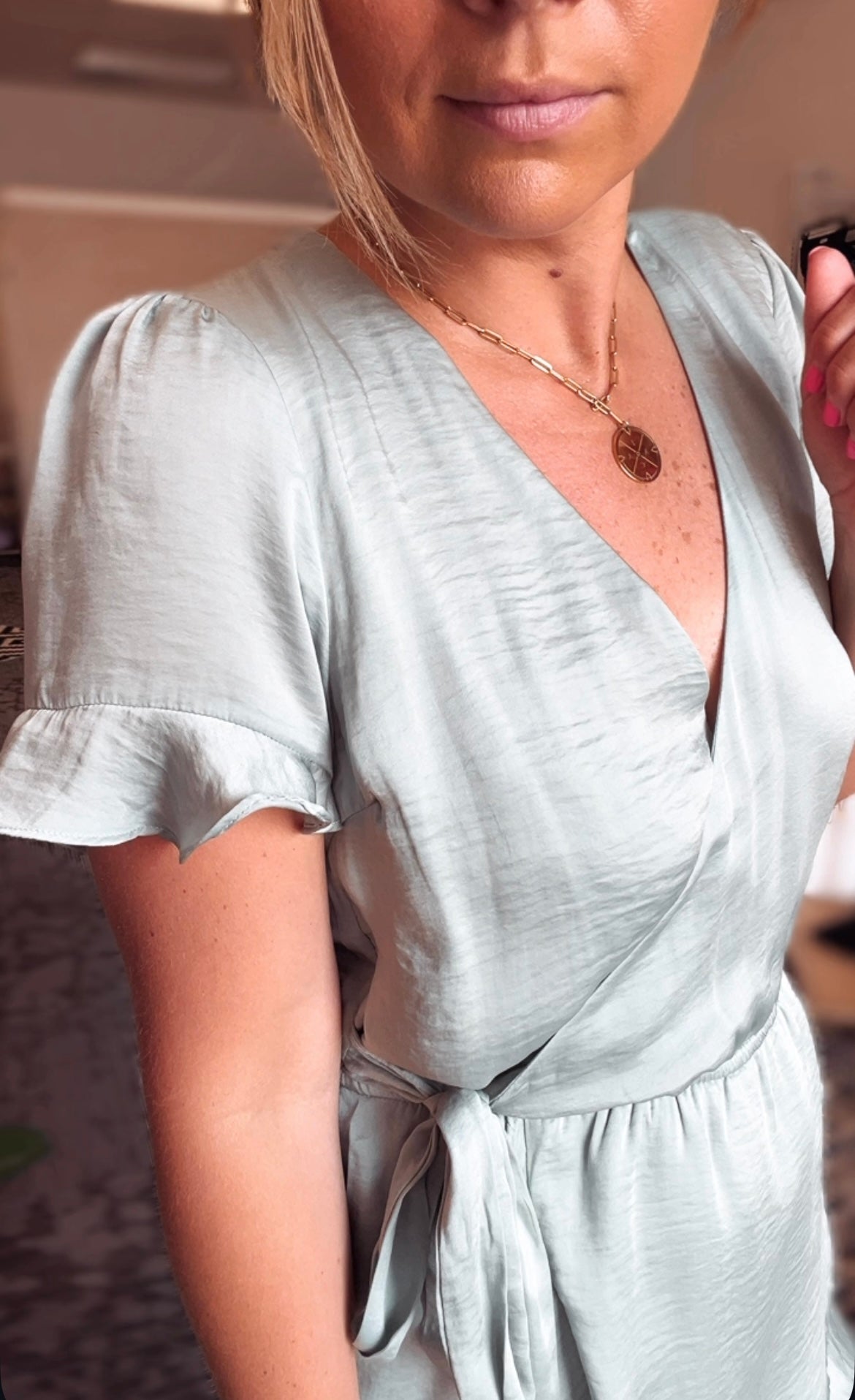 Allessia Satin Romper FINAL SALE