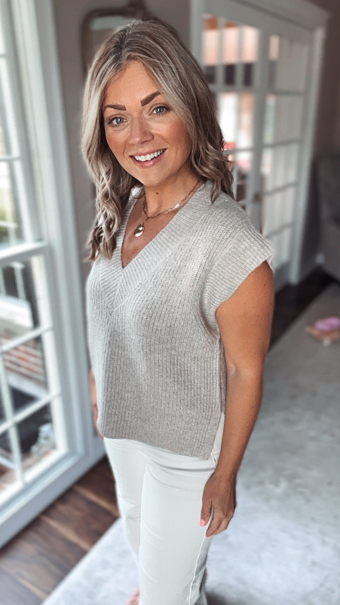 Tobie V Knit Tank