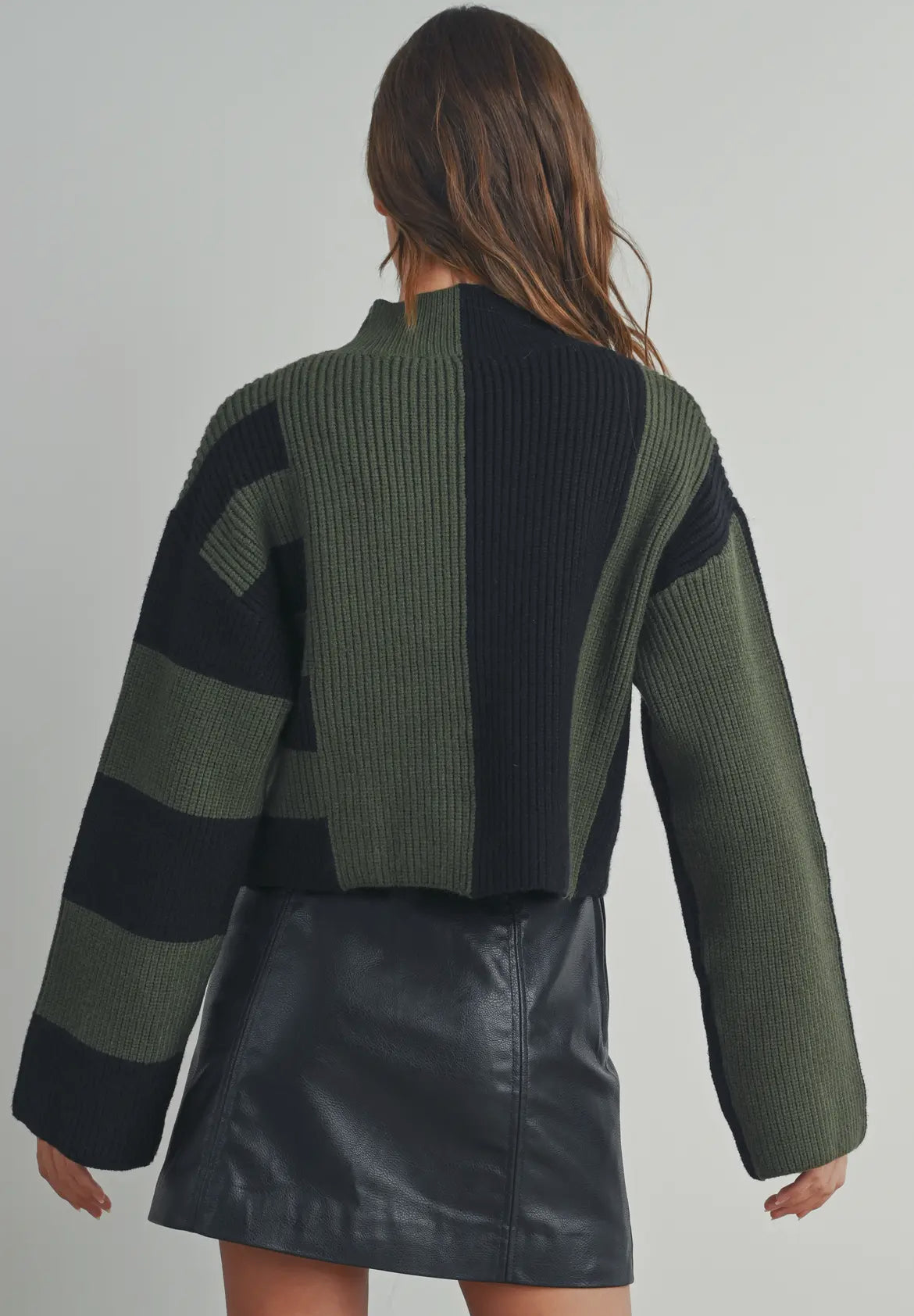 Sayla Mock Colorblock Sweater