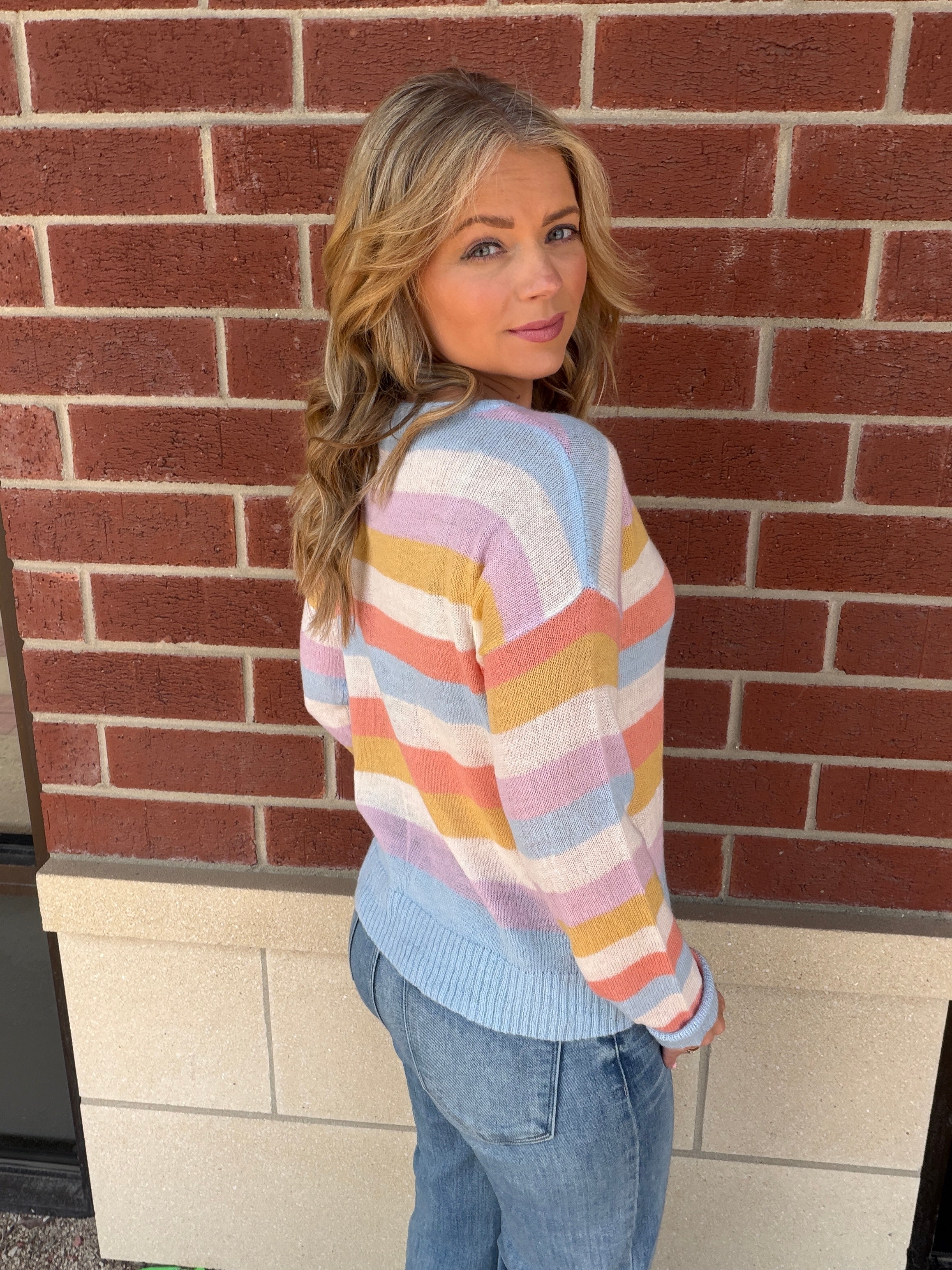 Henya Stripe Sweater- Small Only!