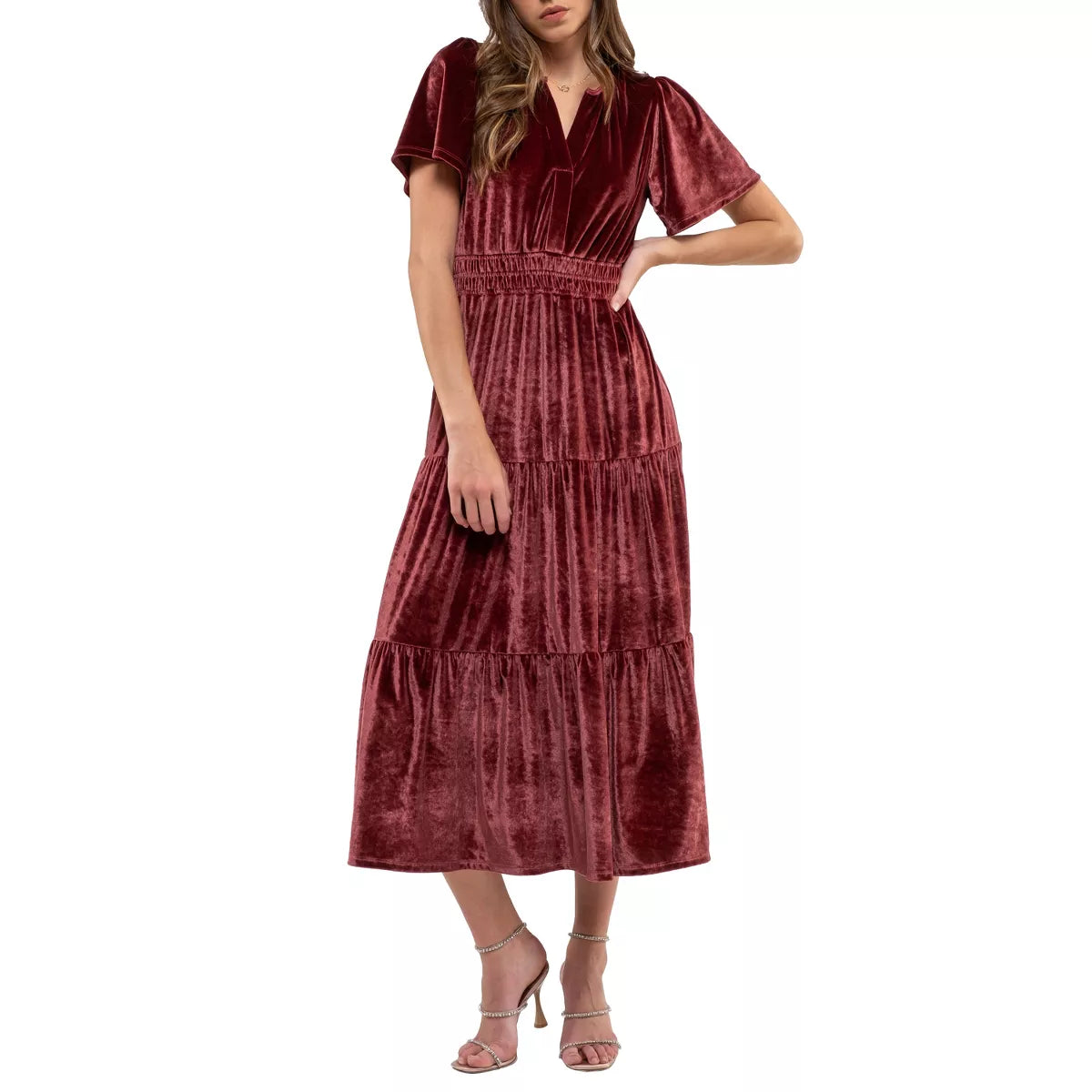 Harper Velvet Midi Dress FINAL SALE