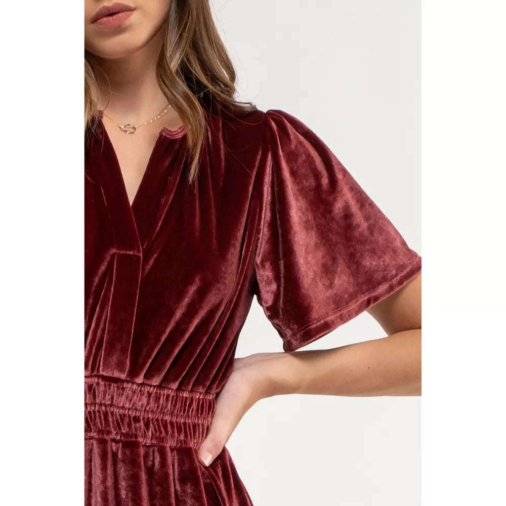 Harper Velvet Midi Dress FINAL SALE