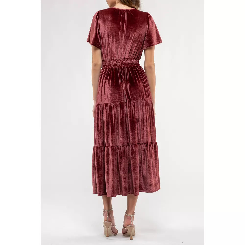 Harper Velvet Midi Dress FINAL SALE