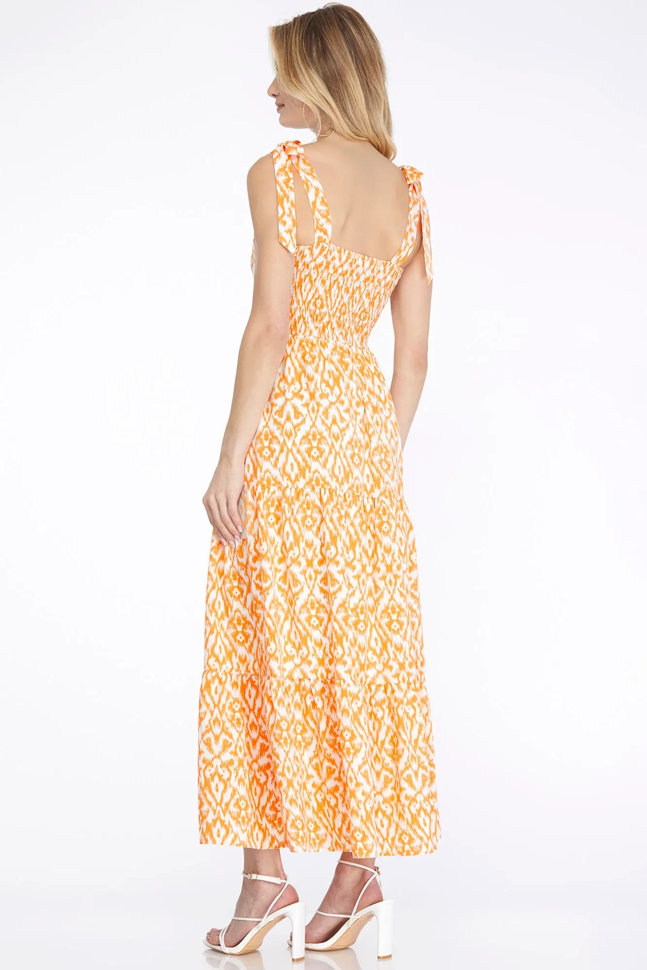 Tetra Print Midi Dress