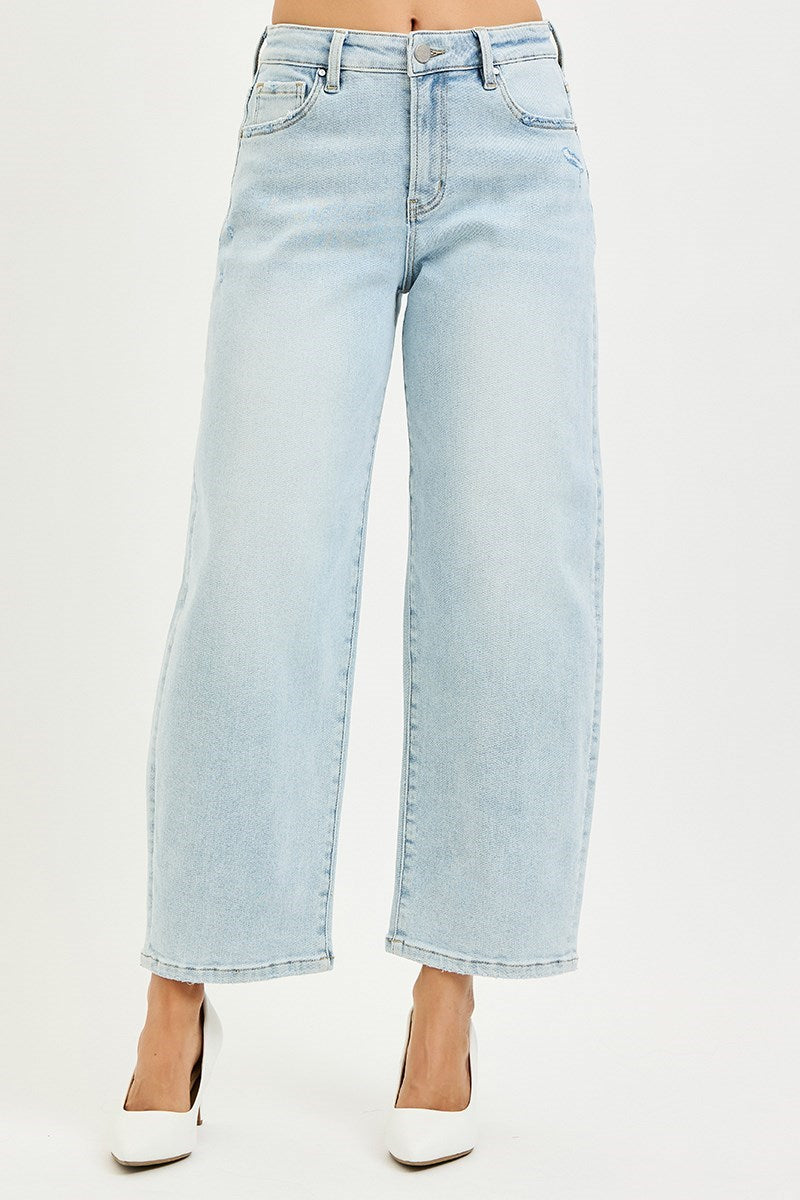 RISEN Callie Cropped Barrel Jeans PREORDER