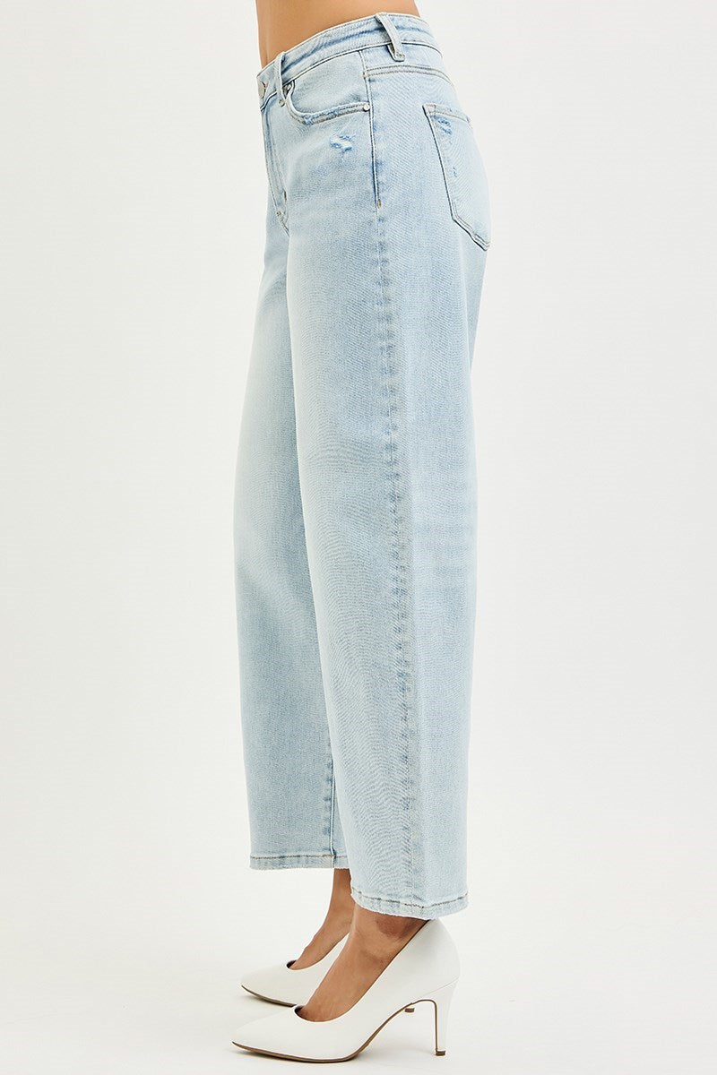 RISEN Callie Cropped Barrel Jeans PREORDER