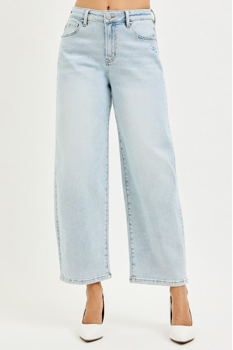 RISEN Callie Cropped Barrel Jeans PREORDER