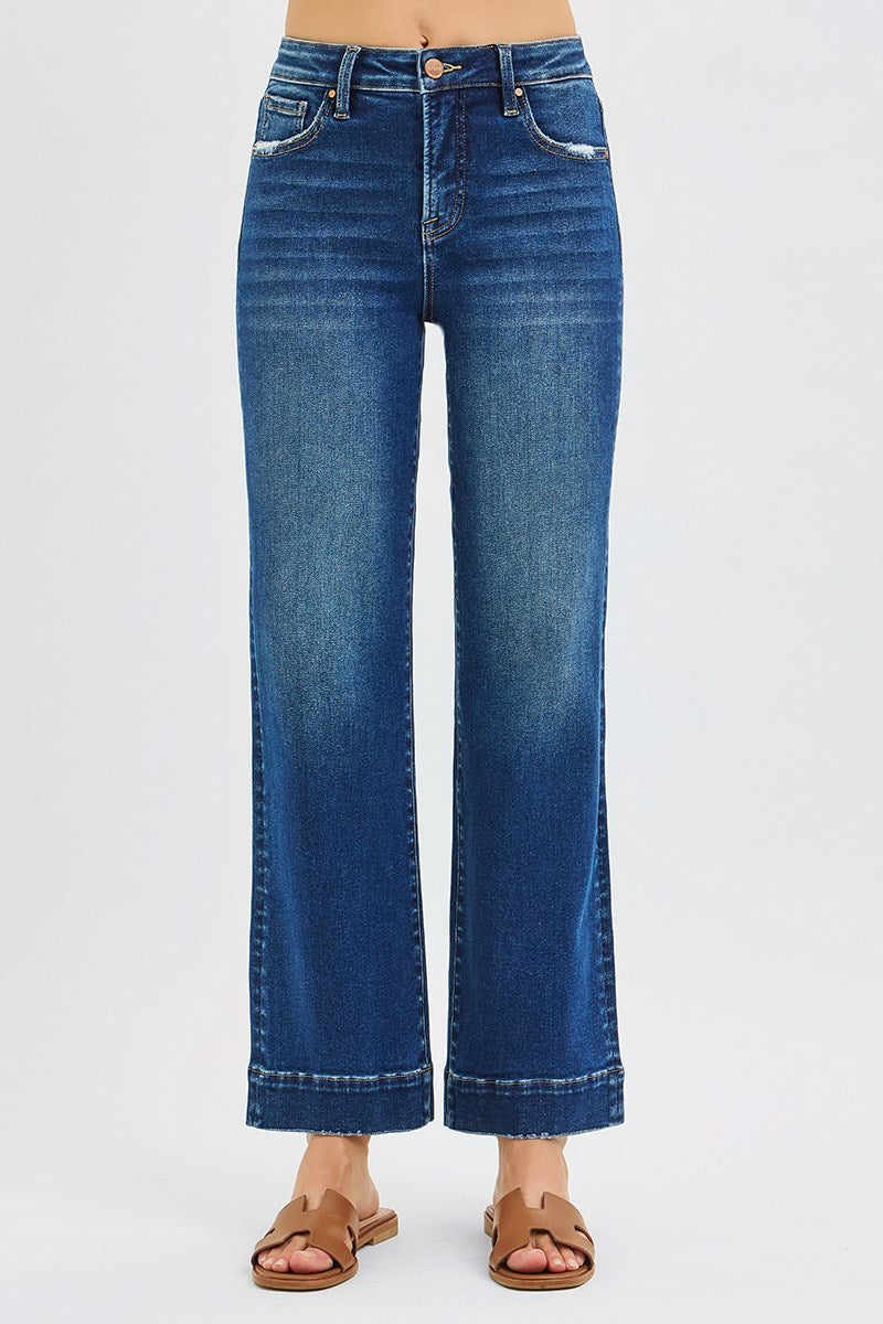 RISEN Vada High Rise Straight Jeans