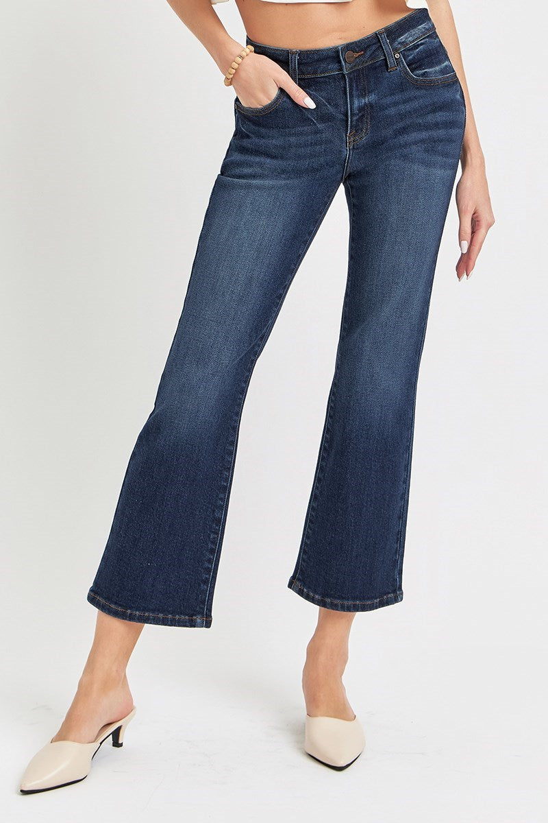 RISEN Full Size Low Rise Crop Slim Straight Jeans main image 0