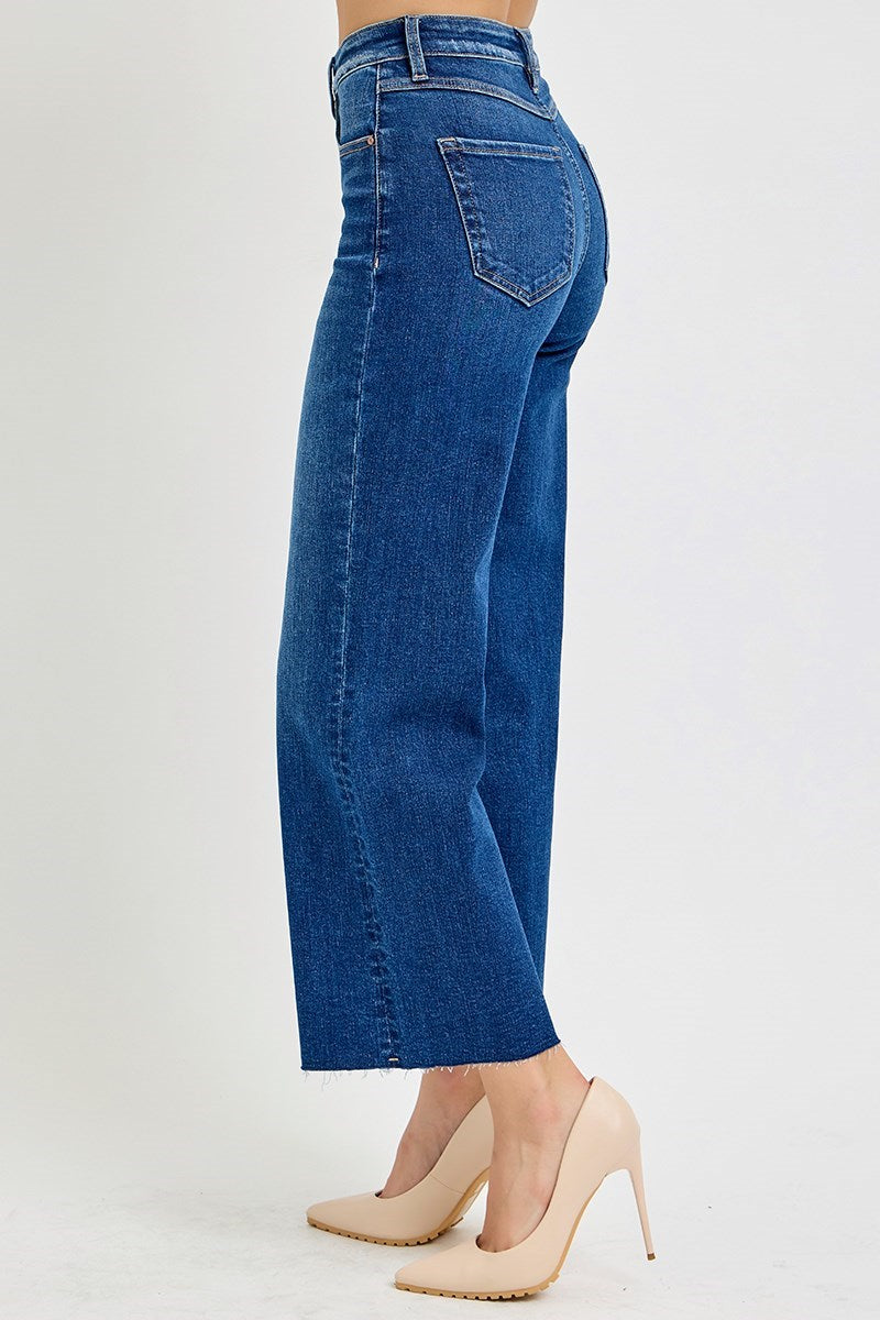 RISEN Alice High Rise Wide Leg Crop Jeans