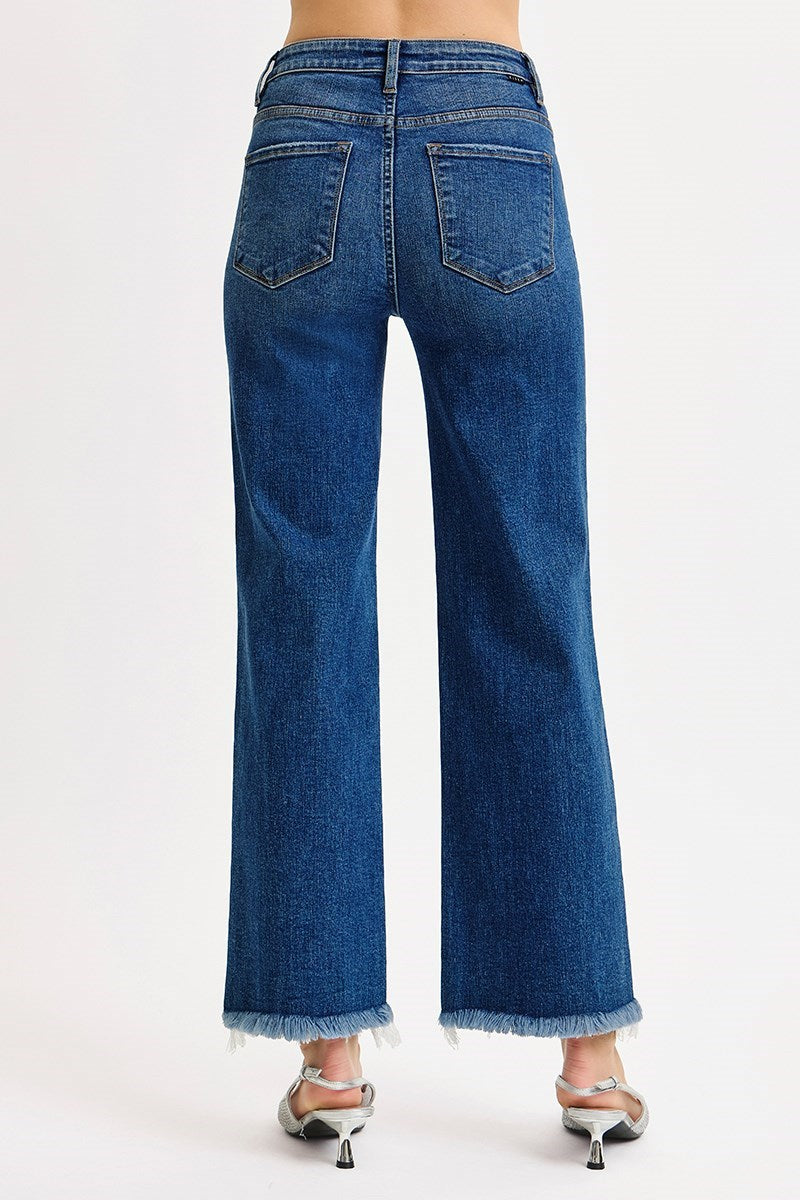 RISEN Vollie High Rise Ankle Straight Jeans
