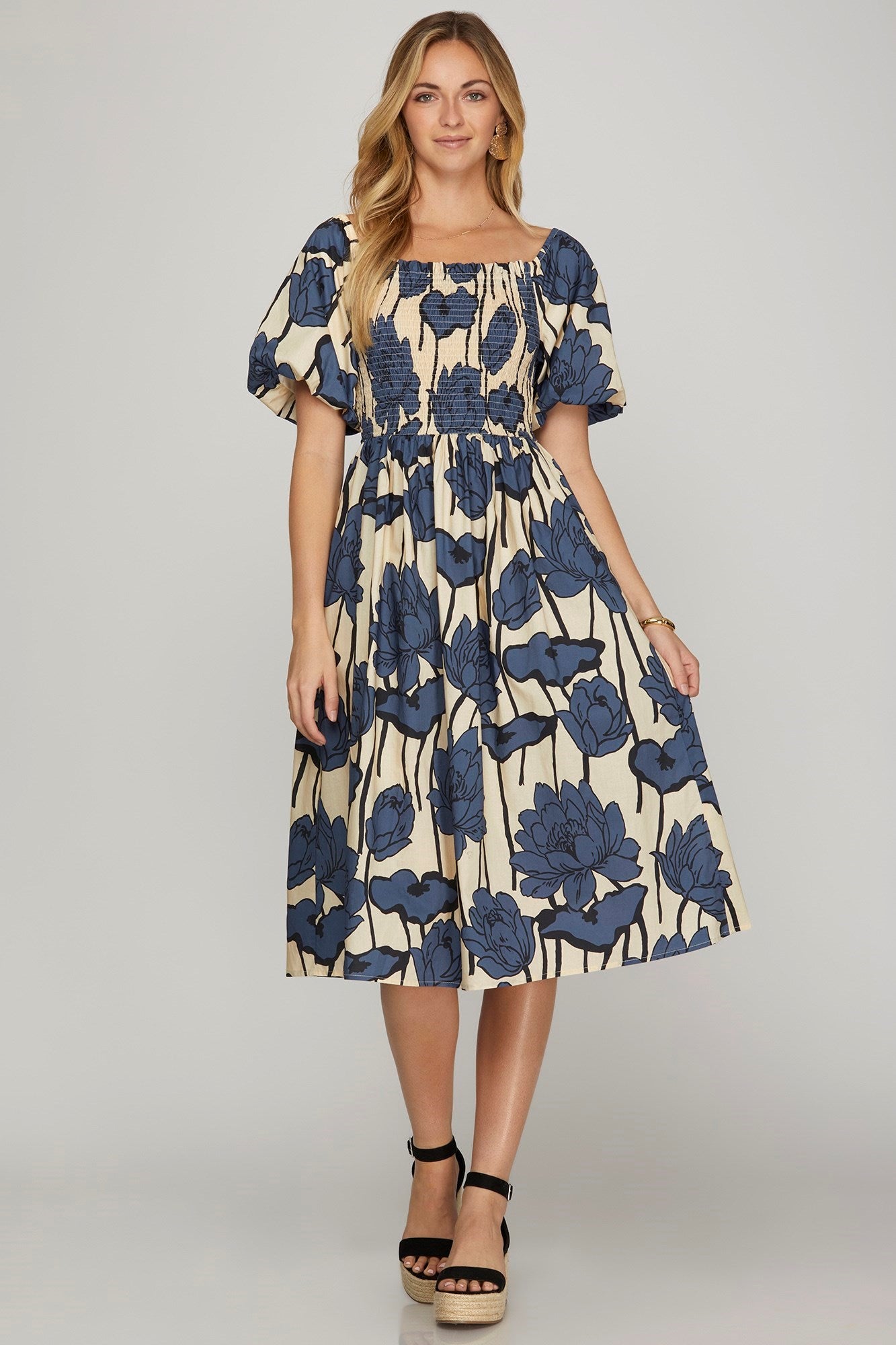 Morgan Floral Midi Dress